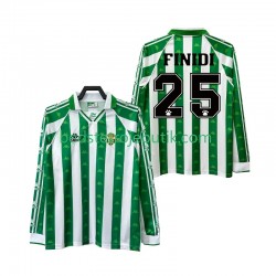 Real Betis FINIDI 25 1996 1997 Retro Mænd Hjemmebane Fodboldtrøje Langærmet