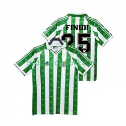 Real Betis FINIDI 25 1996 1997 Retro Mænd Hjemmebane Fodboldtrøje Kortærmet