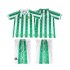 Real Betis 1996 1997 Retro Børn Hjemmebane Fodboldtrøje Kortærmet