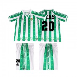 Real Betis Tomas Olias 20 1996 1997 Retro Børn Hjemmebane Fodboldtrøje Kortærmet