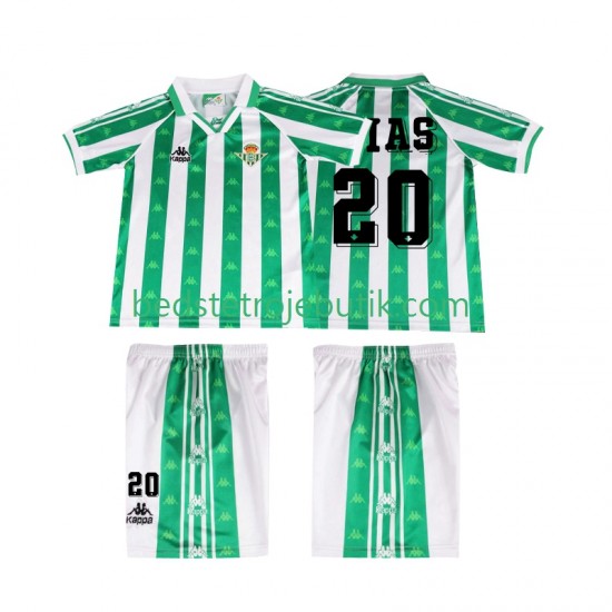 Real Betis Tomas Olias 20 1996 1997 Retro Børn Hjemmebane Fodboldtrøje Kortærmet