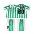Real Betis Tomas Olias 20 1996 1997 Retro Børn Hjemmebane Fodboldtrøje Kortærmet