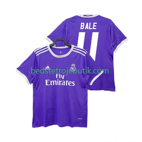 Real Madrid BALE 11 2016 2017 Retro Mænd Udebane Fodboldtrøje Kortærmet