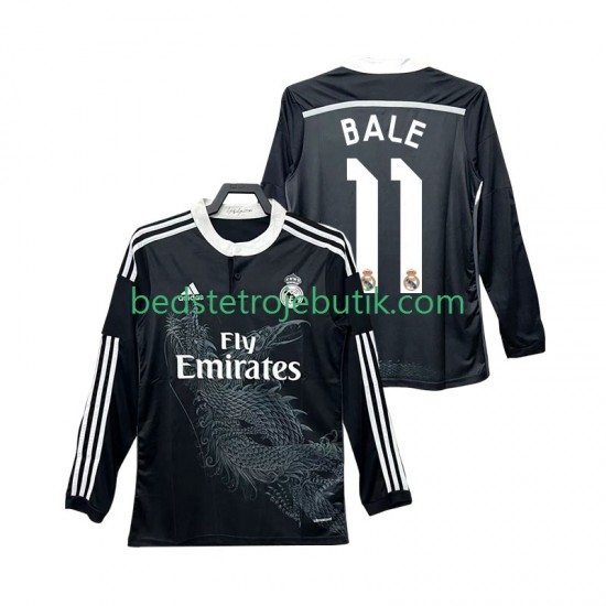 Real Madrid BALE 11 2014 2015 Retro Mænd 3. Valg Fodboldtrøje Langærmet