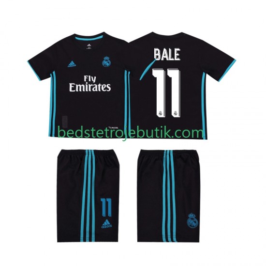 Real Madrid Bale 11 2017 2018 Retro Børn Udebane Fodboldtrøje Kortærmet