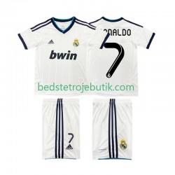 Real Madrid Cristiano Ronaldo 7 2012 2013 Retro Børn Hjemmebane Fodboldtrøje Kortærmet