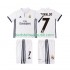 Real Madrid Cristiano Ronaldo 7 2016 2017 Retro Børn Hjemmebane Fodboldtrøje Kortærmet