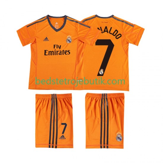 Real Madrid Cristiano Ronaldo 7 2013 2014 Retro Børn 3. Valg Fodboldtrøje Kortærmet