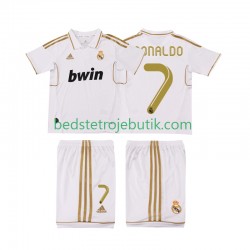 Real Madrid Cristiano Ronaldo 7 2012 Retro Børn Hjemmebane Fodboldtrøje 2011 Kortærmet