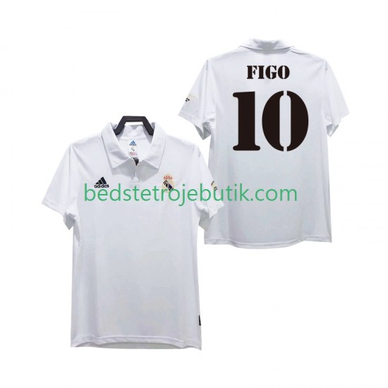 Real Madrid FIGO 10 2003 Retro Mænd Hjemmebane Fodboldtrøje 2002 Kortærmet