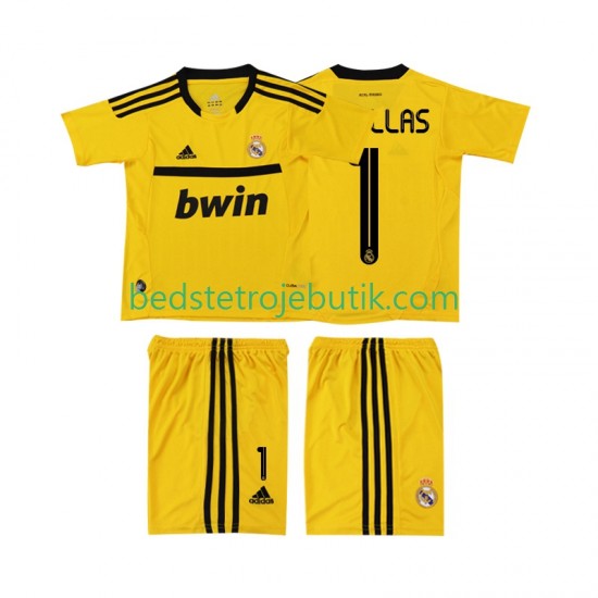Real Madrid CASILLAS 1 2012 Målmand Retro Børn Hjemmebane Fodboldtrøje 2011 Kortærmet