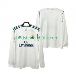 Real Madrid 2017 2018 Retro Mænd Hjemmebane Fodboldtrøje Langærmet