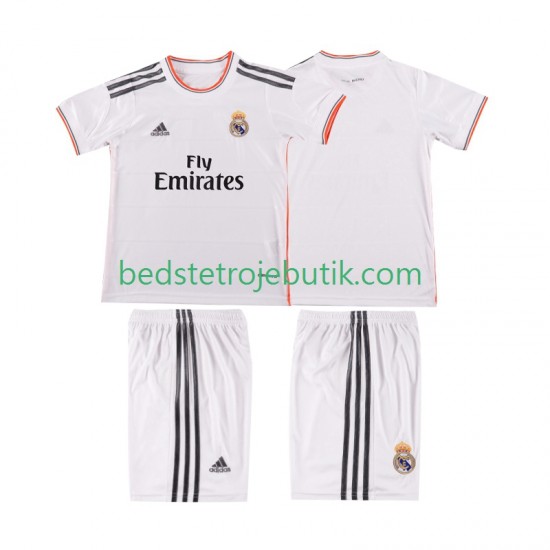 Real Madrid 2013 2014 Retro Børn Hjemmebane Fodboldtrøje Kortærmet