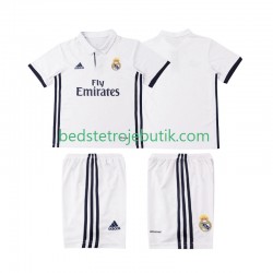 Real Madrid 2016 2017 Retro Børn Hjemmebane Fodboldtrøje Kortærmet