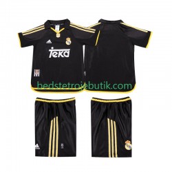 Real Madrid 2001 Retro Børn Udebane Fodboldtrøje 1999 Kortærmet