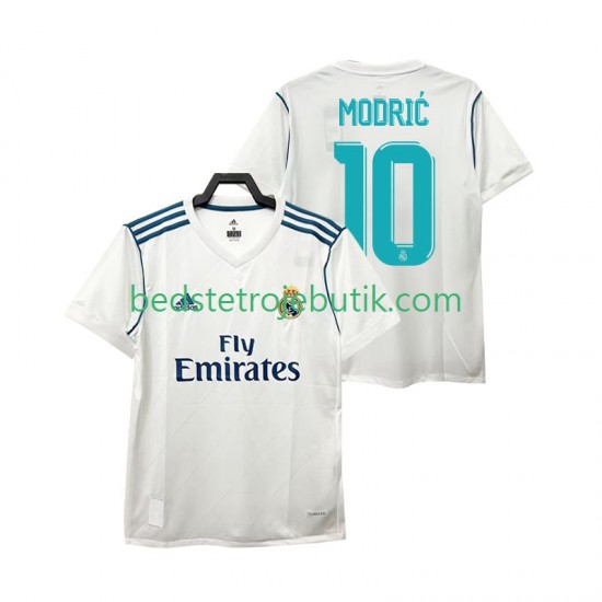Real Madrid Modrić 10 2017 Retro Mænd Hjemmebane Fodboldtrøje Kortærmet