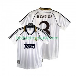 Real Madrid R.CARLOS 3 2000 Retro Mænd Hjemmebane Fodboldtrøje 1998 Kortærmet