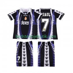 Real Madrid RAUL 7 1997 Retro Børn 3. Valg Fodboldtrøje 1998 Kortærmet