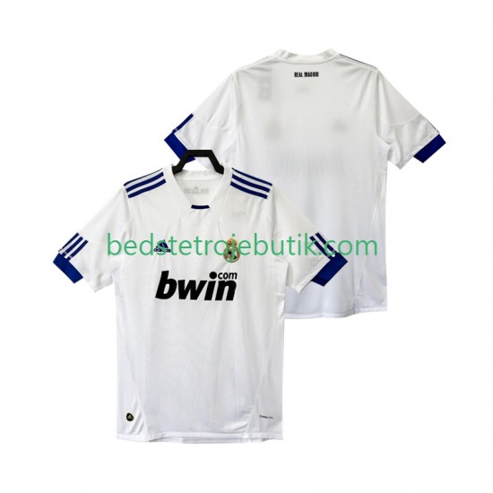 Real Madrid Retro Mænd Hjemmebane Fodboldtrøje 2011 2010 Kortærmet