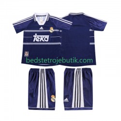 Real Madrid Retro Børn Udebane Fodboldtrøje 1999 1998 Kortærmet