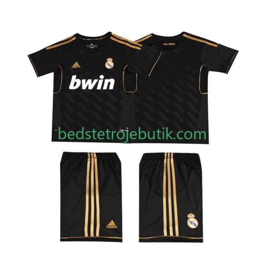 Real Madrid 2012 Retro Børn Udebane Fodboldtrøje 2011 Kortærmet