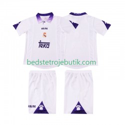 Real Madrid 1997 Retro Børn Hjemmebane Fodboldtrøje 1998 Kortærmet