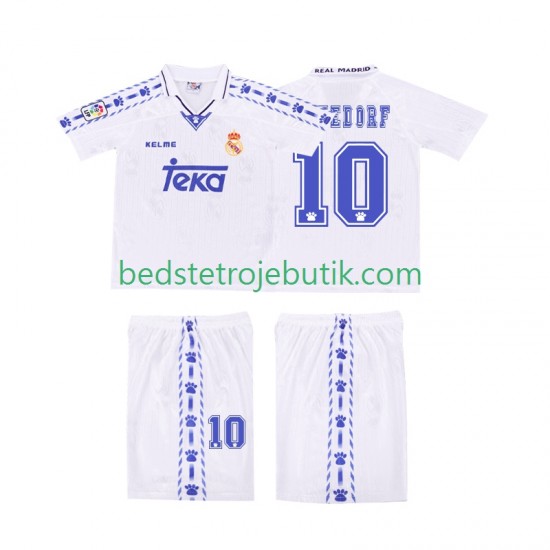 Real Madrid SEEDORF 10 1996 1997 Retro Børn Hjemmebane Fodboldtrøje Kortærmet