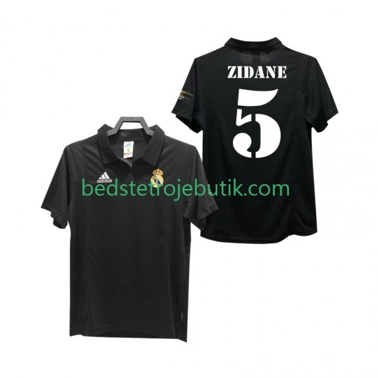 Real Madrid ZIDANE 5 2003 Retro Mænd Udebane Fodboldtrøje 2002 Kortærmet