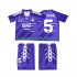 Real Madrid ZIDANE 5 1994 1996 Retro Børn Udebane Fodboldtrøje Kortærmet