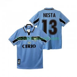 SS Lazio NESTA 13 Retro Mænd Hjemmebane Fodboldtrøje 1999 1998 Kortærmet