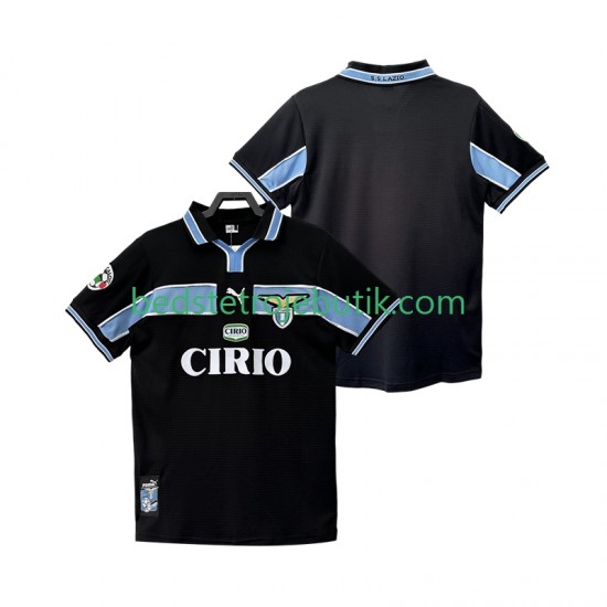 SS Lazio Retro Mænd Udebane Fodboldtrøje 1999 1998 Kortærmet