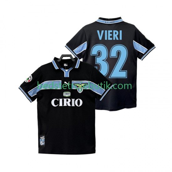 SS Lazio VIERI 32 Retro Mænd Udebane Fodboldtrøje 1999 1998 Kortærmet