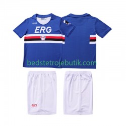 Sampdoria 1990 1991 Retro Børn Hjemmebane Fodboldtrøje Kortærmet
