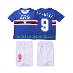 Sampdoria VIALLI 9 1990 1991 Retro Børn Hjemmebane Fodboldtrøje Kortærmet