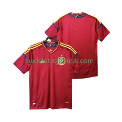 Spanien 2012 Retro Mænd Hjemmebane Fodboldtrøje Kortærmet