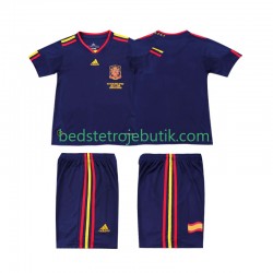 Spanien Retro Børn Udebane Fodboldtrøje 2010 Kortærmet