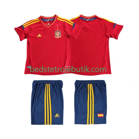 Spanien 2012 Retro Børn Hjemmebane Fodboldtrøje Kortærmet