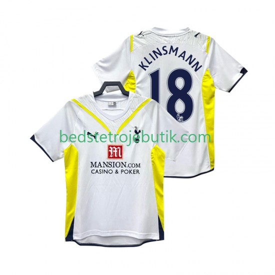 Tottenham Hotspur KLINSMANN 18 2009 Retro Mænd Hjemmebane Fodboldtrøje 2010 Kortærmet