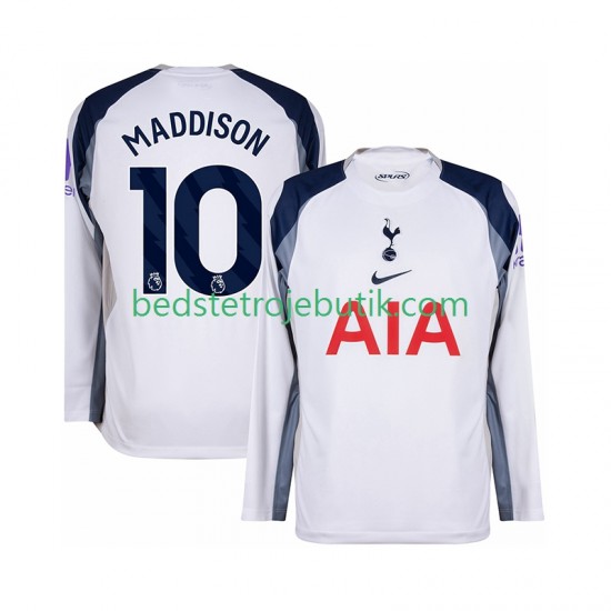 Tottenham Hotspur Maddison 10 Mænd Hjemmebane Fodboldtrøje 2025-2026 Langærmet