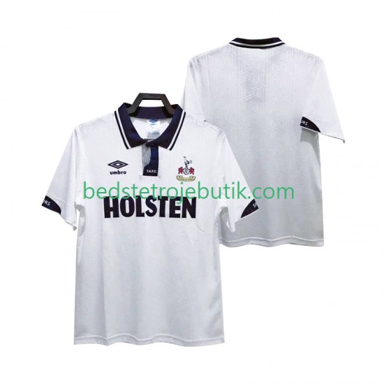 Tottenham Hotspur 1991 1993 Retro Mænd Hjemmebane Fodboldtrøje Kortærmet