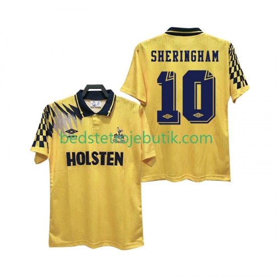 Tottenham Hotspur SHERINGHAM 10 1992 1994 Retro Mænd Udebane Fodboldtrøje Kortærmet