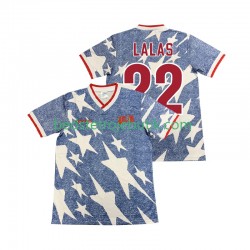 USA LALAS 22 1994 Retro Mænd Udebane Fodboldtrøje Kortærmet