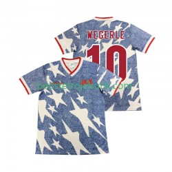 USA WEGERLE 10 1994 Retro Mænd Udebane Fodboldtrøje Kortærmet