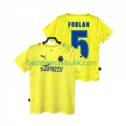Villarreal CF FORLAN 5 2005 Retro Mænd Hjemmebane Fodboldtrøje 2006 Kortærmet