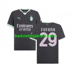 AC Milan Fofana 29 Mænd 3. Valg Fodboldtrøje 2024-2025 Kortærmet