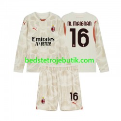 AC Milan Mike Maignan 16 Målmand Børn 3. Valg Fodboldtrøje 2024-2025 Langærmet