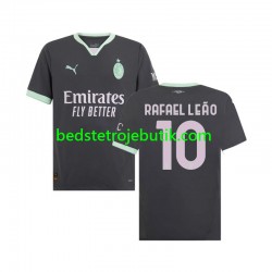 AC Milan Rafael Leao 10 Mænd 3. Valg Fodboldtrøje 2024-2025 Kortærmet