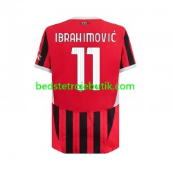 AC Milan Ibrahimović 11 Mænd Hjemmebane Fodboldtrøje 2024-2025 Kortærmet