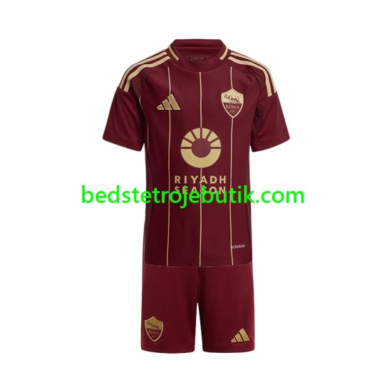 AS Roma Børn Hjemmebane Fodboldtrøje 2024-2025 Kortærmet