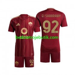 AS Roma Stephan El Shaarawy 92 Børn Hjemmebane Fodboldtrøje 2024-2025 Kortærmet